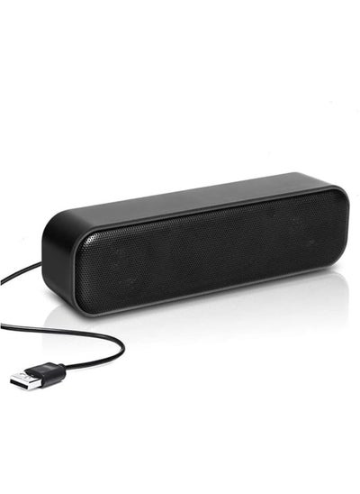 Buy Computer Speaker, USB Powered Speaker, Portable Computer Sound Bar, Bar-Plug and Play, Compatible with Various Devices System, for Desktop, Windows Pcs, Laptop in UAE