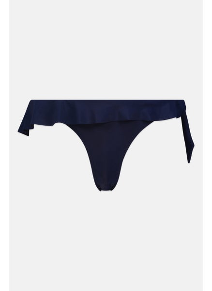 Buy Women Plain Pull On Bikini Bottom, Navy in UAE