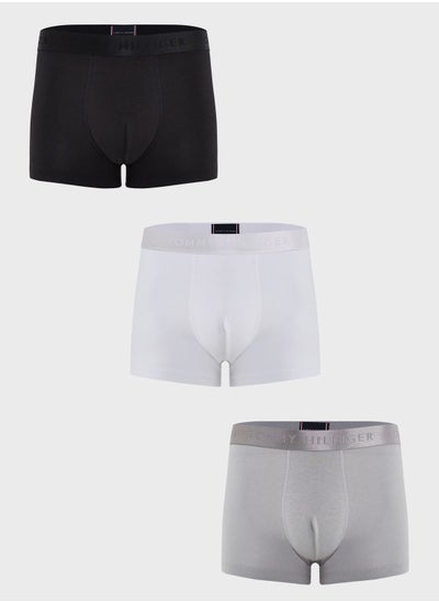 Buy 3 Pack Logo Band Trunks in UAE