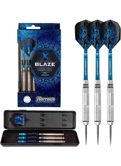 اشتري Harrows Blaze INOX Steel Darts Black/Blue في الامارات