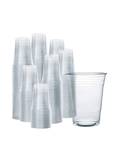 Buy Juice Cup 16 Ounce Clear Strong Disposable Ideal for Iced Coffee Smoothies Bubble Boba Tea Milkshakes Frozen Cocktails Water Sodas Juices Snacks Dessert and More 50 Pieces in UAE