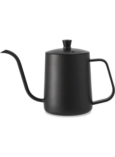 Buy Precision Pour Over Coffee Kettle 350ml Stainless Steel Gooseneck Tea Kettle Black in Saudi Arabia