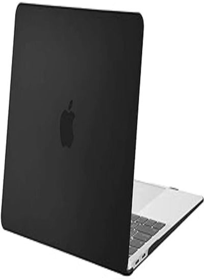 اشتري MOSISO Compatible with MacBook Air 13 inch Case 2022 2021 2020 2019 2018 Release A2337 M1 A2179 A1932 Retina Display with Touch ID, Protective Plastic Hard Shell Case Cover, Black في مصر