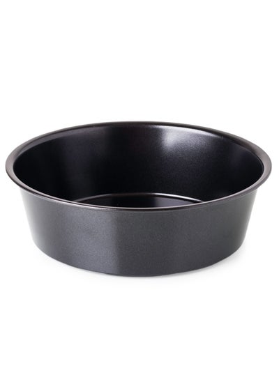 Buy Teflon oven tray, round bottom, size 22 cm in Saudi Arabia