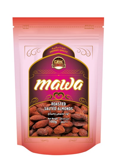 Buy Roasted Salted Almonds 100g (Pink Pouch) in UAE