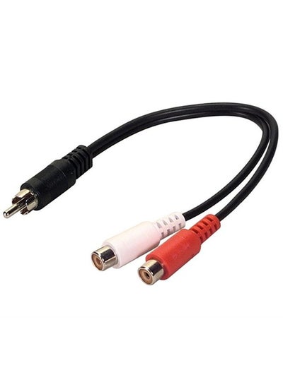 Buy 1RCA Male to 2RCA Female Adaptor in Saudi Arabia