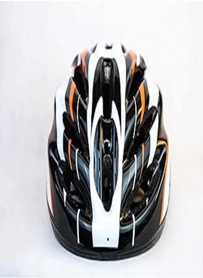 اشتري Generic Road sports cycling helmet - white; orange and black في مصر