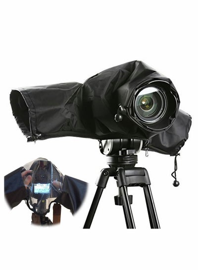 Buy Professional Nylon Camera Rain Cover with Enclosed Hand Sleeves, Photo Camera Accessories for Photography Rain Gear in Saudi Arabia
