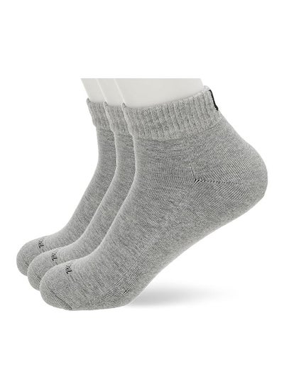 Buy Mid Neck Socks - Bundle of 3 Grey Socks in Egypt