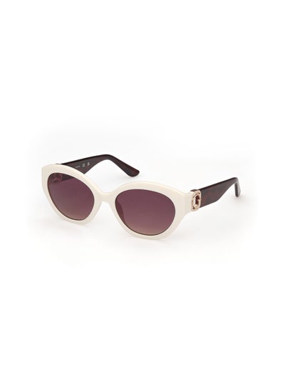 اشتري Women's UV Protection Oval Shape Sunglasses - GU0010421B56 - Lens Size: 56 Mm - Shiny White في الامارات