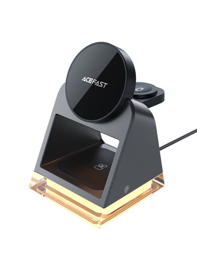 Buy ACEFAST E17 Desktop 3-in-1 Wireless Charging Holder - Black in Egypt