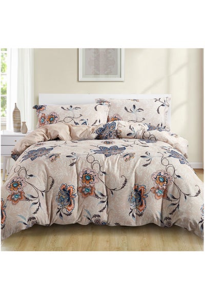 Buy 4-Piece Twin Size Comforter Set with Removable Filler Multicolour in Saudi Arabia