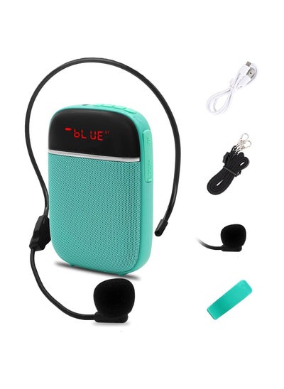 Buy Portable Bluetooth Voice Amplifier, Rechargeable Wired Mini Speaker with Microphone, Use in Classroom, Meeting, Promotions and Outdoor Activities, for Teachers, Tour Guides, Coaches and More(Blue) in Saudi Arabia