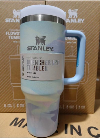 Buy Stanley Quencher Stainless Steel Vacuum Insulated Tumbler with Lid and Straw for Water, Iced Tea or Coffee, Smoothie 40 oz in Saudi Arabia