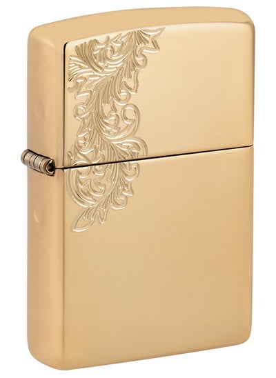 اشتري Zippo AE401576 169 Vintage Frame Armor High Polish Brass Windproof Lighter في الامارات