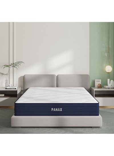 Buy Panax 25cm Hybrid Memory Foam Mattress - Queen Size - Cool Sleep, Pressure Relief, Medium Firm in UAE