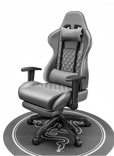 Buy Gaming Chair, Ergonomic Computer Gaming Chair with Footrest, Massage Lumbar Video Game Chairs, Adult Office Gamer Chair with Adjustable Seat Height and Backrest in Saudi Arabia