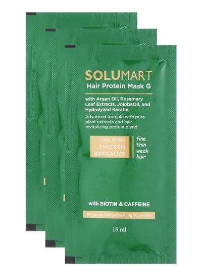 Buy Solumart Hair protein mask G Bundle of 3 sachets in Egypt