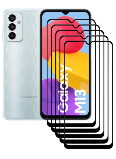 اشتري 5 Pieces Antistatic ESD Dustproof Premium Quality High Definition Tempered Glass Screen Protector Designed For Samsung Galaxy M13 في الامارات