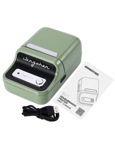 Buy Portable Wireless BT Thermal Label Printer With RFID Recognition Avocado Green in Saudi Arabia