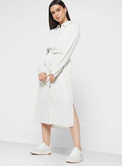 Buy Belted Polo Neck Dress in UAE
