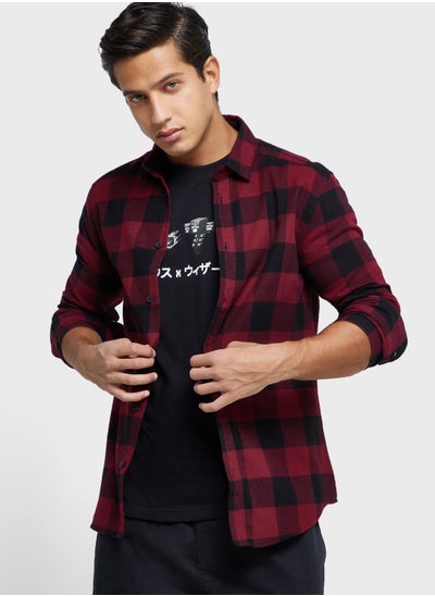 Buy Slim Fit Checked Shirt in Saudi Arabia