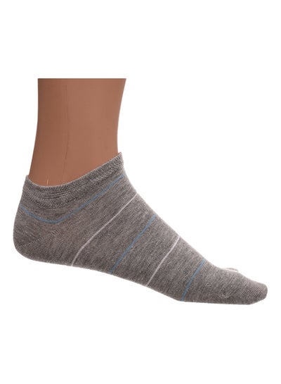 Buy SOAR Striped Pattern Ankle Cotton Socks for Men in Egypt