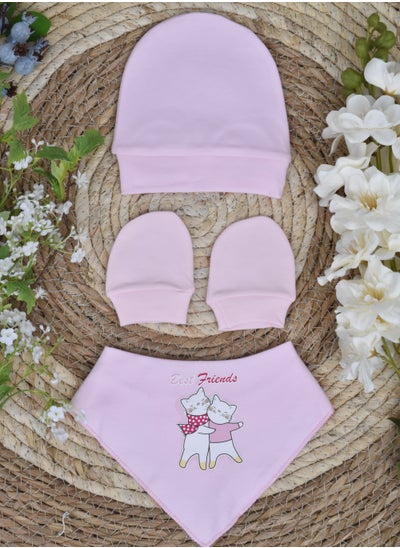 اشتري Bib and Gloves and Hat Set for Baby في السعودية