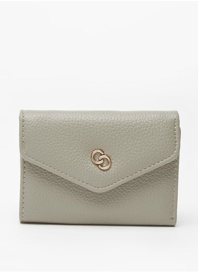 Buy Women's Monogram Bi-Fold Wallet with Magnetic Closure in UAE