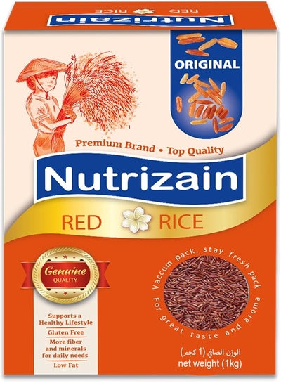 Nutrizain Red Rice 1 Kg | Vacuum Packed | Gluten Free | High Fibre ...