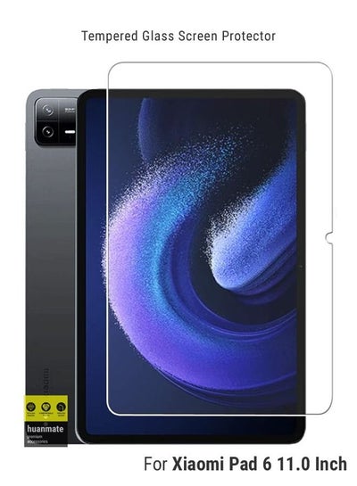 Buy Tempered Glass Screen Protector For Xiaomi Pad 6 11 Inch Clear in Saudi Arabia