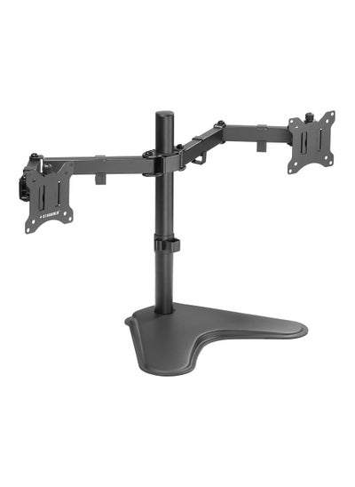 اشتري Full Motion Monitor Arm Mount Stand For 17" to 32" Screens Monitor Heavy Duty (Double Arm Desk Stand) في السعودية