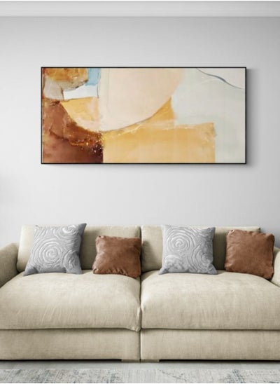 Buy Brown Beige Abstract Framed Wall Art in UAE