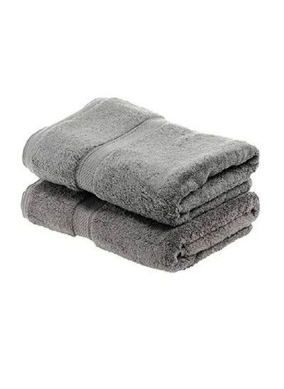 Buy Two bath towels characterized by softness and fast water absorption in Saudi Arabia