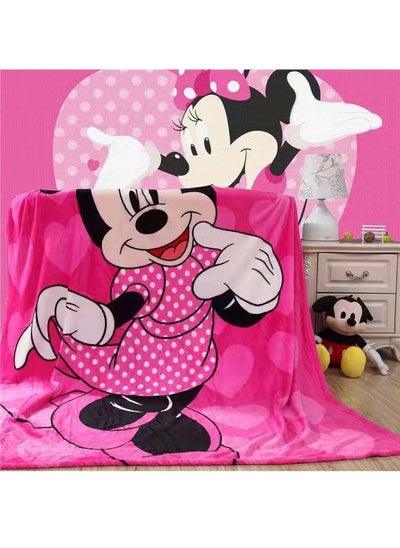 اشتري Kids Blanket Cute Anime Sofa Cover Summer Air Conditioning Blanket for Bed Cartoon Leisure Bedspread Soft Sheets في الامارات