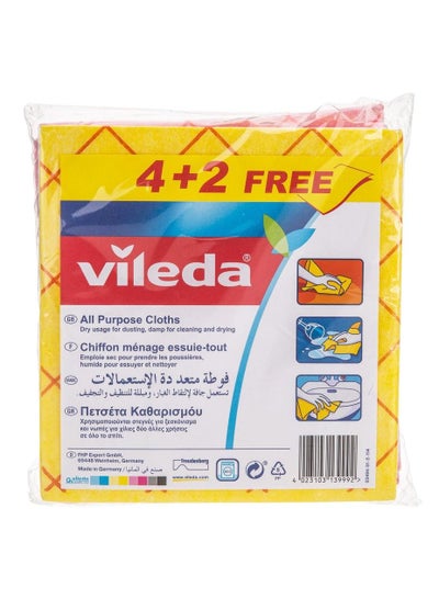Buy Vileda All Purpose Cloth 4+2 FREE in Saudi Arabia