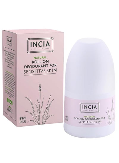 Buy Natural Roll-On Deodorant for Sensitive Skin 50ml in UAE