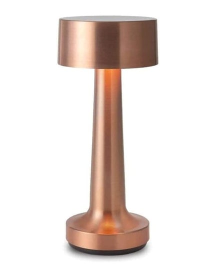 Buy Table Lamp,Modern Rechargeable Cordless Touch Sensor LED Desk lamp 3 Ways Dimming,with USB Cord for Bar Restaurant Bedroom Bedside Nightstand Lighting (ROSE GOLD) in UAE