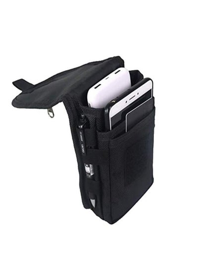 Buy Double Pocket Phone Holster Belt Phone Bag Multi Purpose Tool For Work Hiking Camping in UAE