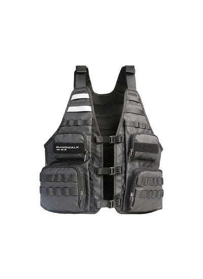 اشتري Bike Cycling Vest Multifunctional Fishing Vest Motorcycle Riding Hiking Camping Protective Vest في الامارات