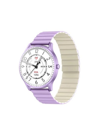 اشتري Kieslect Lora Lady Calling Watch, Stable BT 5.2 Calling, Double Straps (Magnetic Strap) - Purple في مصر