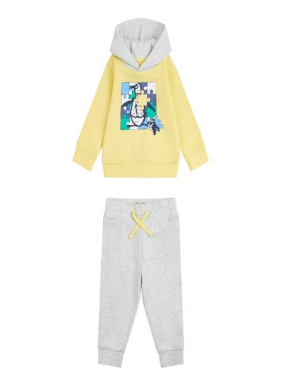 اشتري Penguin Boys Toddler Puzzle Print Hoddie and Joggers في السعودية