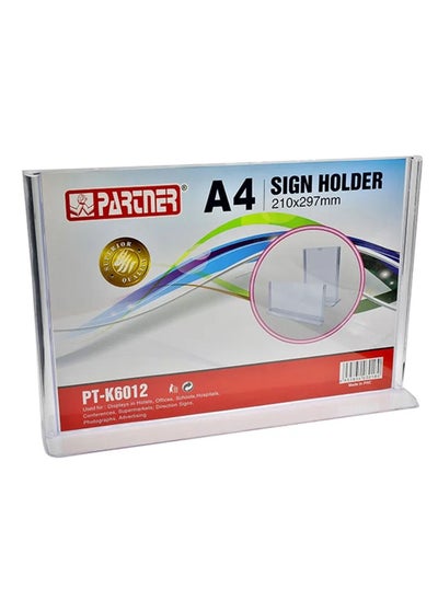 اشتري A4 Size Sign Holder With Horizontal Orientation في الامارات