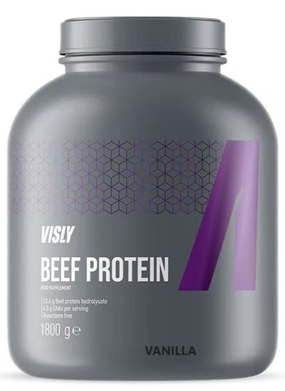 Buy Beef Protein, Vanilla Flavor, Visly, 1800g, 60 Servings in UAE