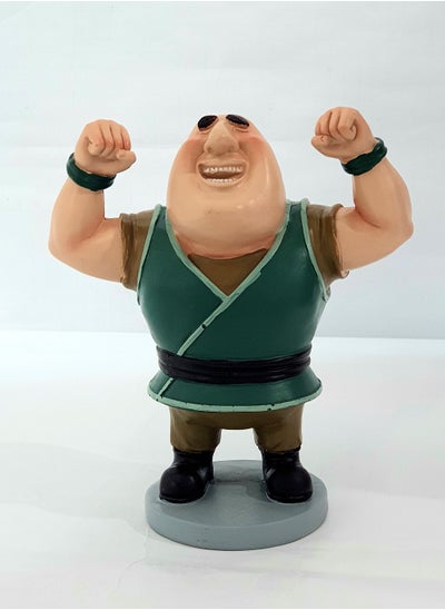 Buy Ramadan Decoration Polyresine Mbc Fananees character figure muscle man Home Décor (18*9.5*20.6) in UAE