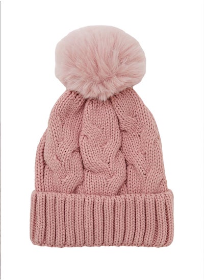 اشتري Pom Pom Cable Knit Beanie في مصر