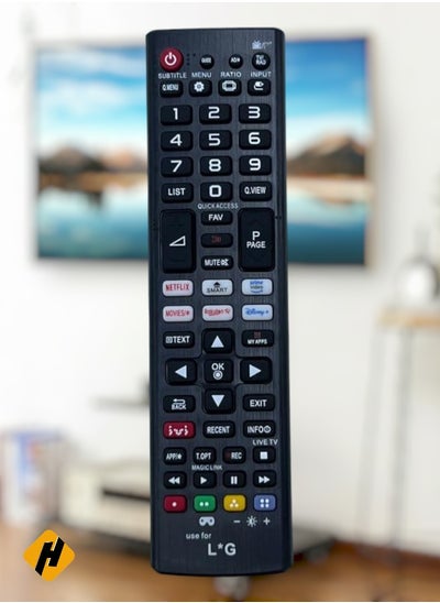 اشتري LG Replacement Universal Remote Control For LG LED/LCD Smart TV Black في السعودية