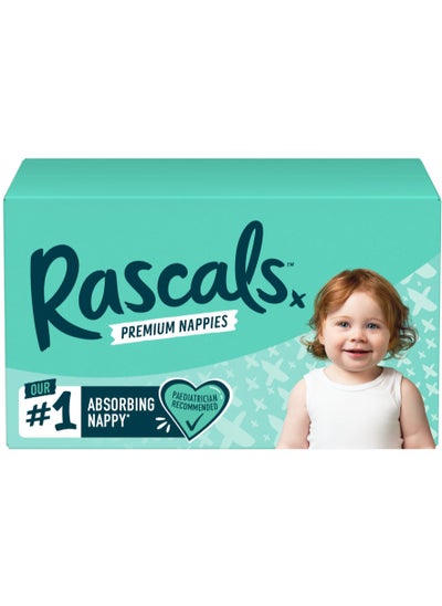 Buy Rascals Premium Baby Diapers Jumbo Box - Size 7, 17+ kg, 54 Count in UAE