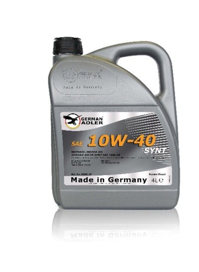 Buy German Adler SAE 10w-40 SYNT Motor Oil - Benzin-Diesel - 4L in Egypt