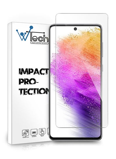 Buy Tempered Glass Screen Protector For Samsung Galaxy A73 5G Clear in Saudi Arabia